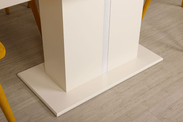 Раскладной обеденный стол Nicolas AMSTERDAM 120 Слоновая кость-12