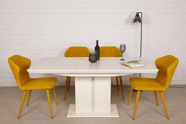 Раскладной обеденный стол Nicolas AMSTERDAM 120 Слоновая кость-10