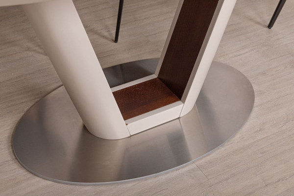 Раскладной обеденный стол Nicolas DENVER Крем-венге-13