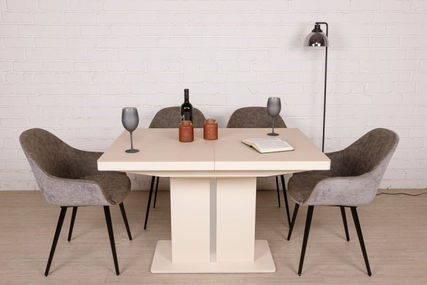 Розкладний обідній стіл Nicolas MANHATTAN 140 Капучіно-12