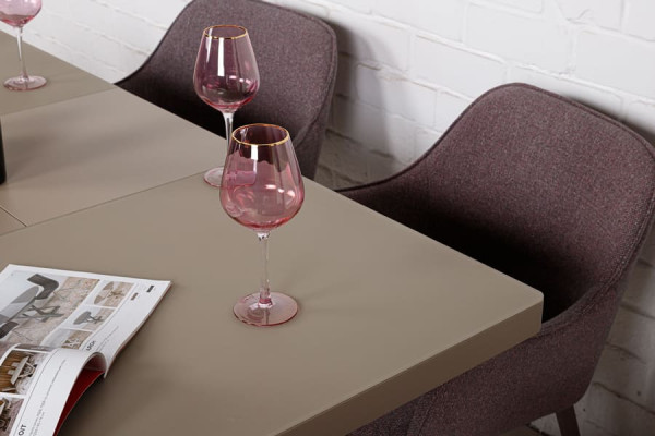 Розкладний обідній стіл Nicolas MANHATTAN 120 Мокко матовий-6