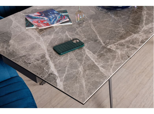 Розкладний обідній стіл Nicolas MOSS Темно-сірий глянець кераміка-7