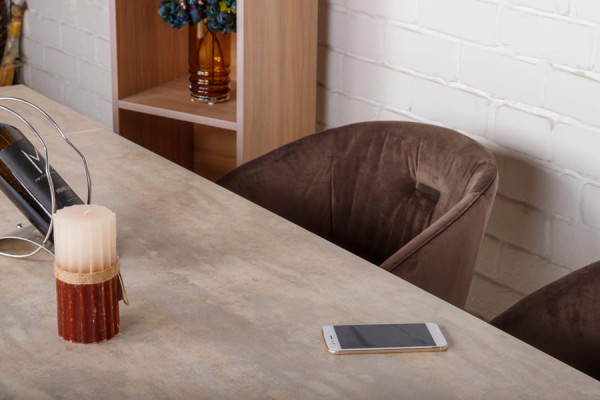 Раскладной обеденный стол Nicolas NOTTINGHAM Бежевый керамика-6