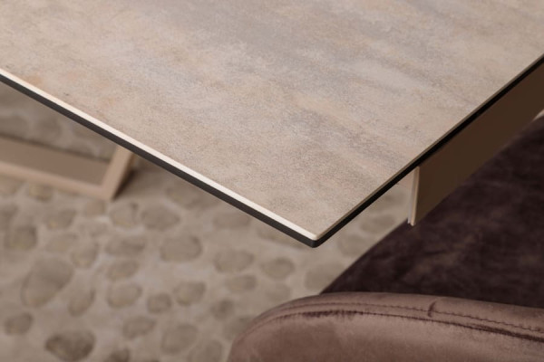 Раскладной обеденный стол Nicolas NOTTINGHAM Бежевый керамика-10