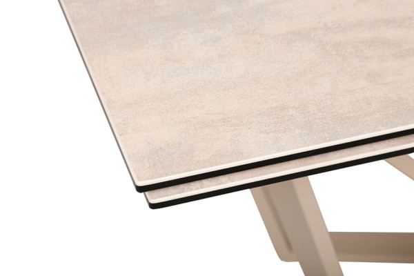 Раскладной обеденный стол Nicolas NOTTINGHAM Бежевый керамика-11