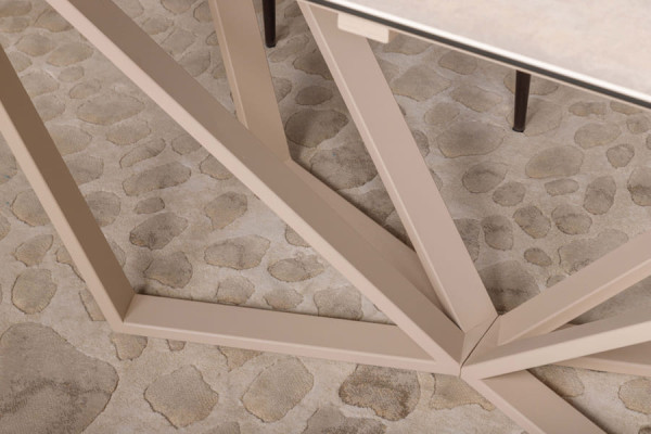 Раскладной обеденный стол Nicolas NOTTINGHAM Бежевый керамика-16