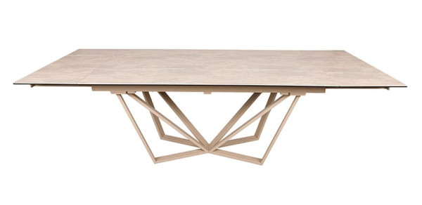 Раскладной обеденный стол Nicolas NOTTINGHAM Бежевый керамика-3