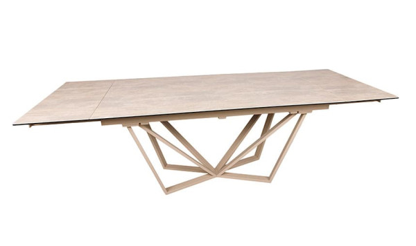 Раскладной обеденный стол Nicolas NOTTINGHAM Бежевый керамика-2