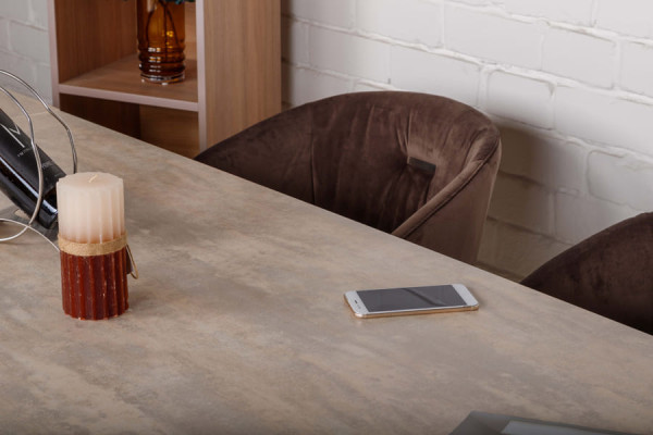 Раскладной обеденный стол Nicolas NOTTINGHAM Бежевый керамика-17