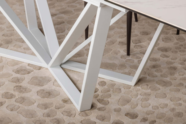 Раскладной обеденный стол Nicolas NOTTINGHAM Белый керамика-8