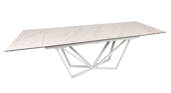 Раскладной обеденный стол Nicolas NOTTINGHAM Белый керамика-19