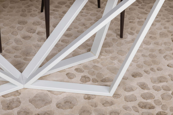 Раскладной обеденный стол Nicolas NOTTINGHAM Белый керамика-16