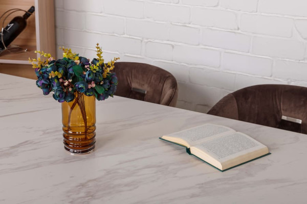 Раскладной обеденный стол Nicolas NOTTINGHAM Белый керамика-12