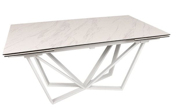 Раскладной обеденный стол Nicolas NOTTINGHAM Белый керамика-2