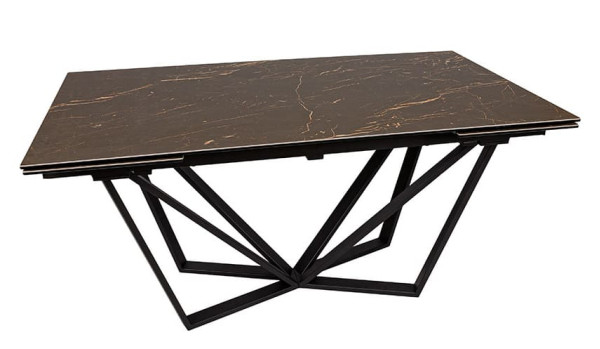 Розкладний обідній стіл Nicolas NOTTINGHAM Чорний кераміка-4