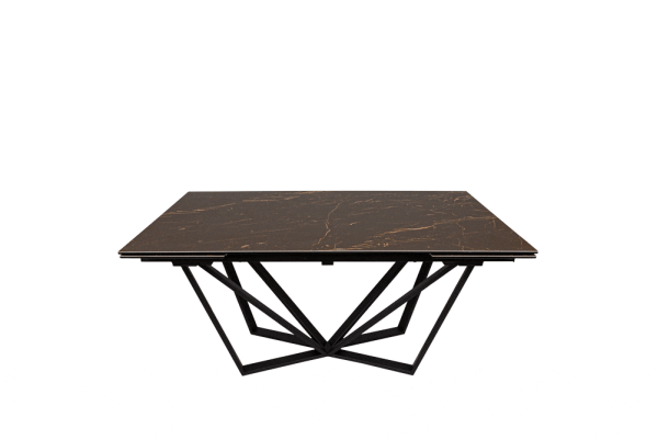 Розкладний обідній стіл Nicolas NOTTINGHAM Чорний кераміка-1