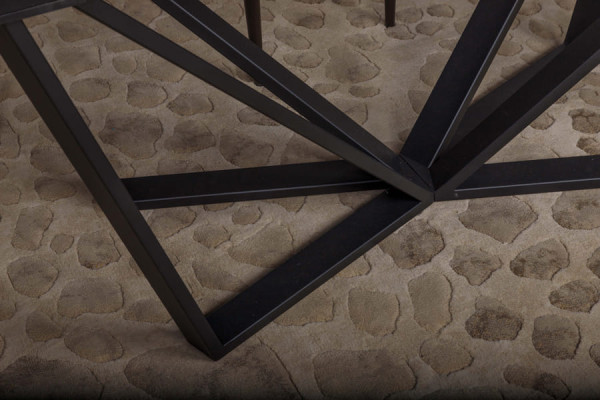 Розкладний обідній стіл Nicolas NOTTINGHAM Чорний кераміка-8