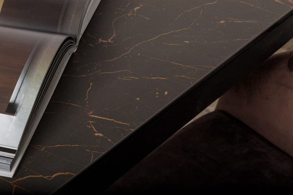 Розкладний обідній стіл Nicolas NOTTINGHAM Чорний кераміка-9