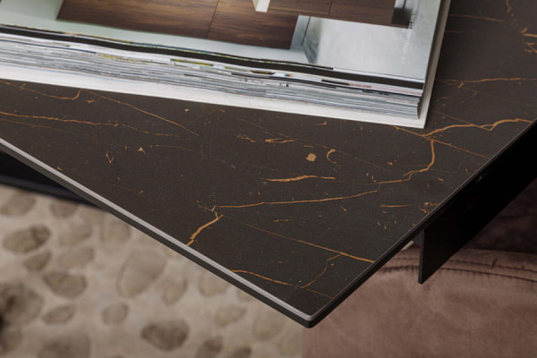 Розкладний обідній стіл Nicolas NOTTINGHAM Чорний кераміка-12