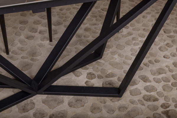 Розкладний обідній стіл Nicolas NOTTINGHAM Чорний кераміка-23