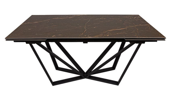 Розкладний обідній стіл Nicolas NOTTINGHAM Чорний кераміка-0