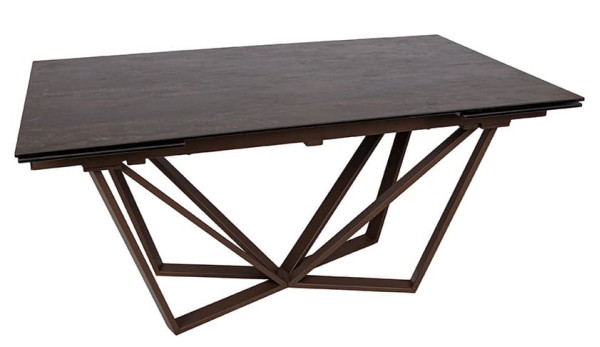 Раскладной обеденный стол Nicolas NOTTINGHAM Коричневый керамика-2