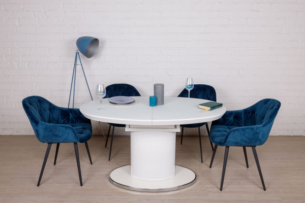 Розкладний обідній стіл Nicolas ORLANDO Білий-3