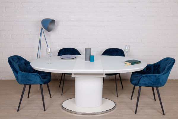 Розкладний обідній стіл Nicolas ORLANDO Білий-5