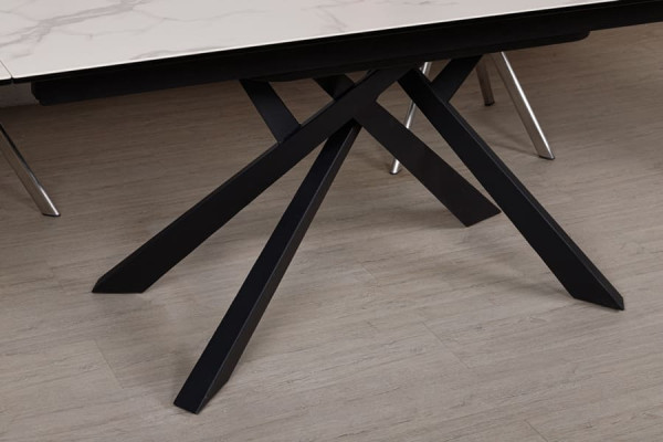 Розкладний обідній стіл Nicolas OSHAWA Білий кераміка-9