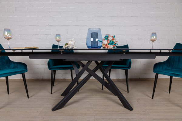 Раскладной обеденный стол Nicolas OSHAWA Темно-коричневый керамика-6