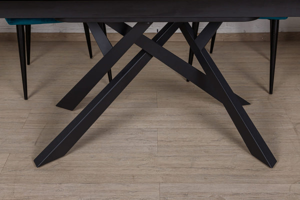 Раскладной обеденный стол Nicolas OSHAWA Темно-коричневый керамика-7