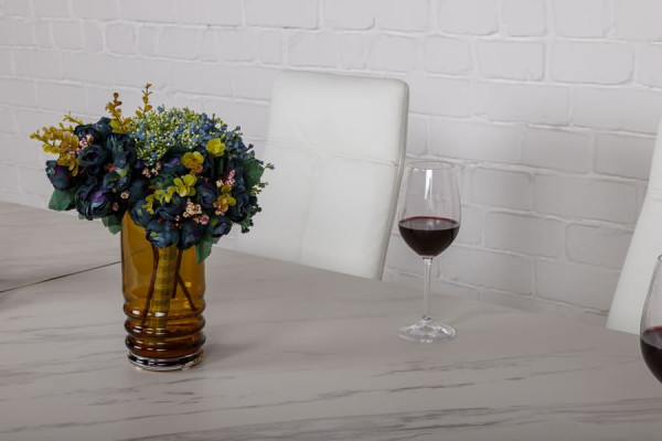 Раскладной обеденный стол Nicolas OSLO Белый керамика-4