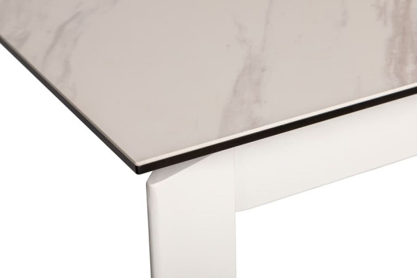 Раскладной обеденный стол Nicolas OSLO Белый керамика-7