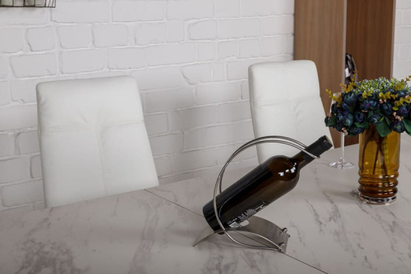 Раскладной обеденный стол Nicolas OSLO Белый керамика-9