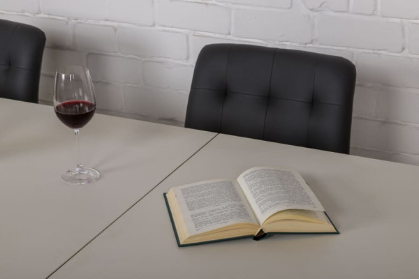 Розкладний обідній стіл Nicolas OSLO Білий матовий кераміка-6