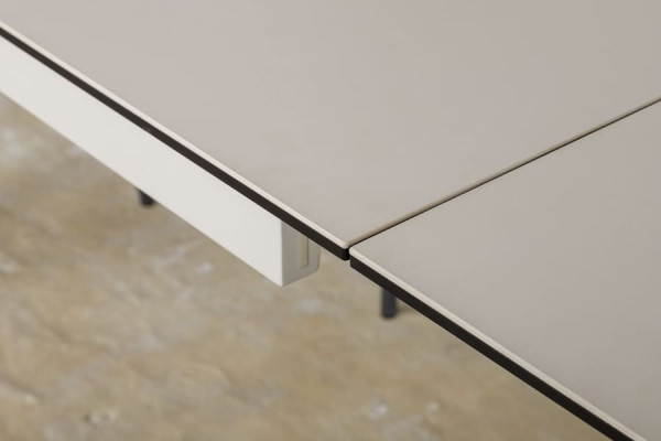 Розкладний обідній стіл Nicolas OSLO Білий матовий кераміка-11