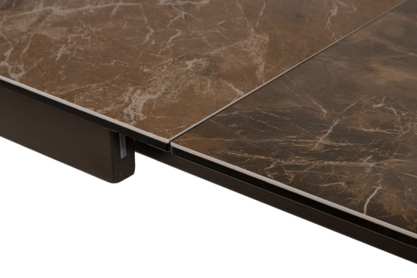 Раскладной обеденный стол Nicolas OSLO Коричневый керамика-10