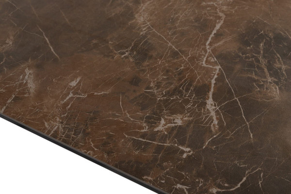 Раскладной обеденный стол Nicolas OSLO Коричневый керамика-11