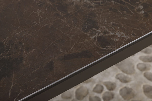 Раскладной обеденный стол Nicolas OSLO Коричневый керамика-14