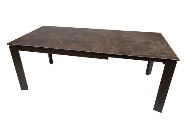 Раскладной обеденный стол Nicolas OSLO Коричневый керамика-2