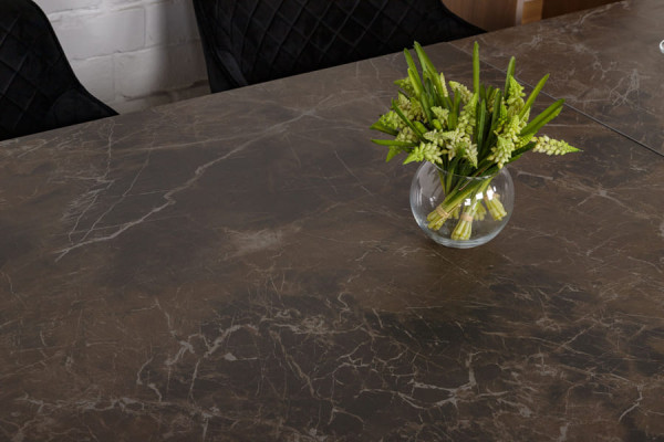 Раскладной обеденный стол Nicolas OSLO Коричневый керамика-15