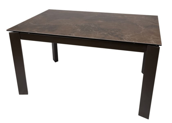 Раскладной обеденный стол Nicolas OSLO Коричневый керамика-1