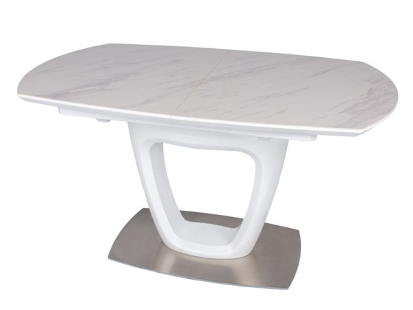 Розкладний обідній стіл Nicolas OTTAWA Білий кераміка-2