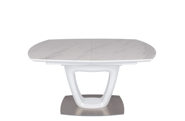Розкладний обідній стіл Nicolas OTTAWA Білий кераміка-1
