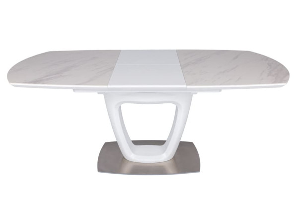 Розкладний обідній стіл Nicolas OTTAWA Білий кераміка-4