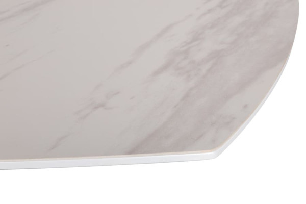 Розкладний обідній стіл Nicolas OTTAWA Білий кераміка-10