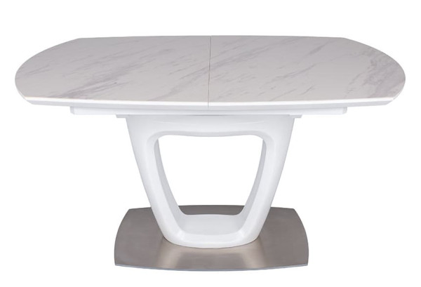 Розкладний обідній стіл Nicolas OTTAWA Білий кераміка-0