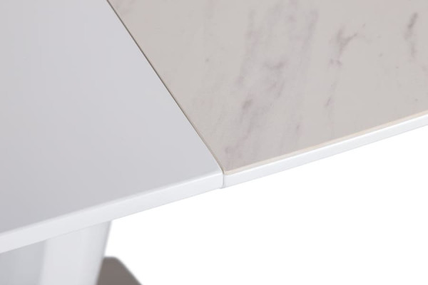 Розкладний обідній стіл Nicolas OTTAWA Білий кераміка-15