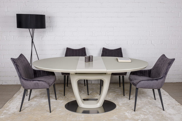 Раскладной обеденный стол Nicolas VANCOUVER Крем-4