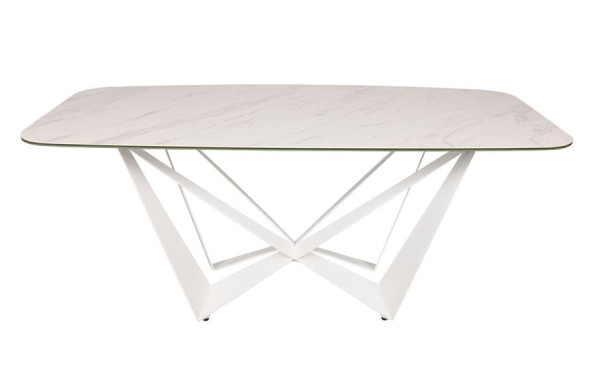 Обідній стіл Nicolas WELLINGTON Білий кераміка-0